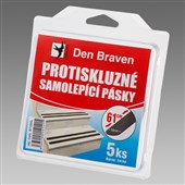 DEN BRAVEN Protiskluzná samolepicí páska 19mm*61cm/5ks